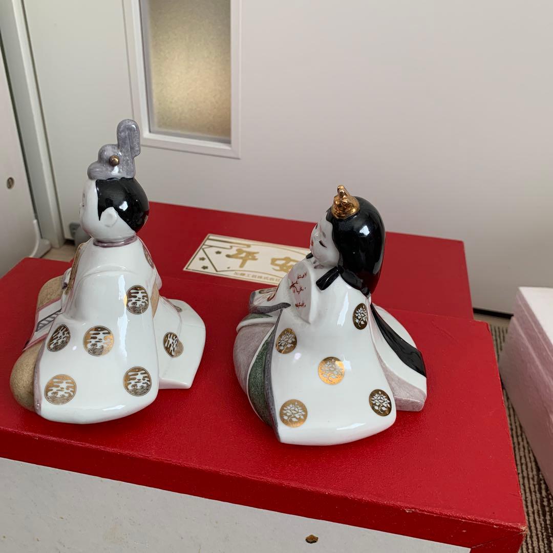 陶器製 雛人形 ひな祭り 加藤工芸株式会社 平安　美品