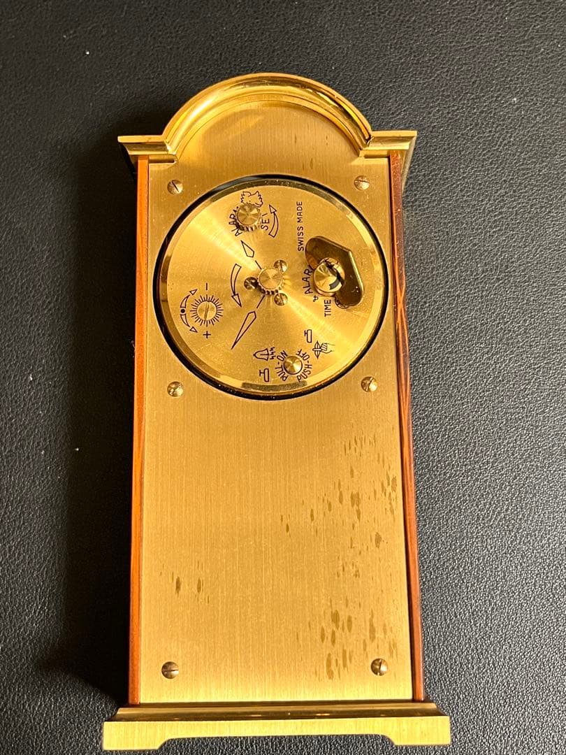 『希少品』SWIZA ゼンマイ式 置時計 アンティーク スイス製