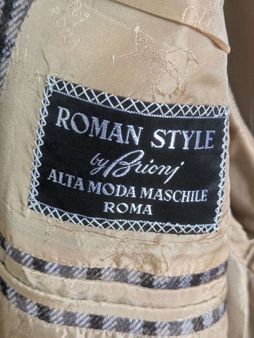 【最高級】Brioni ブリオーニ ガンクラブチェック コート 48 イタリア製