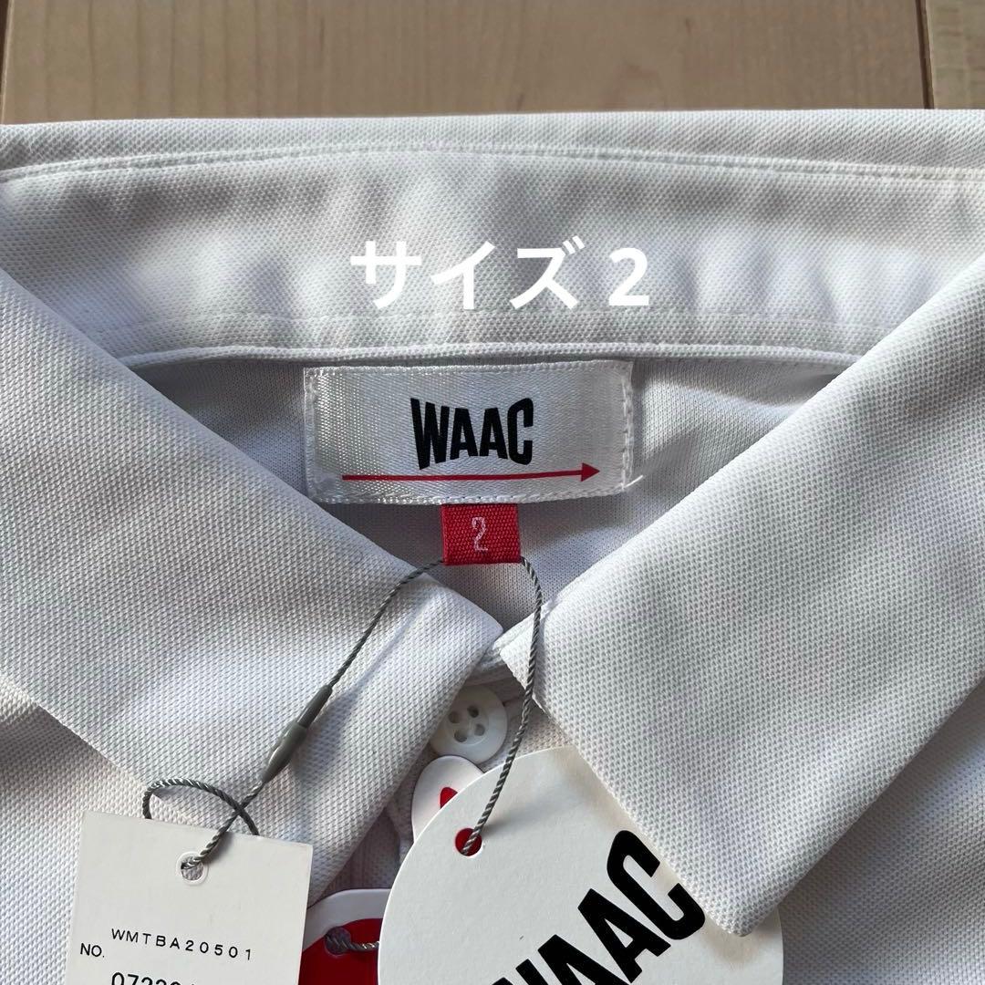 WAAC ホワイト 長袖ポロシャツ サイズ2