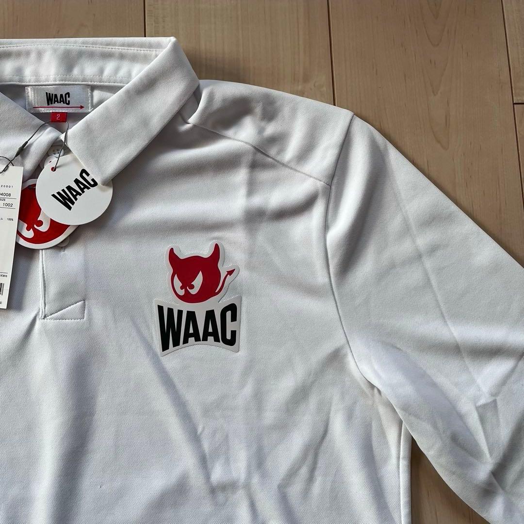 WAAC ホワイト 長袖ポロシャツ サイズ2