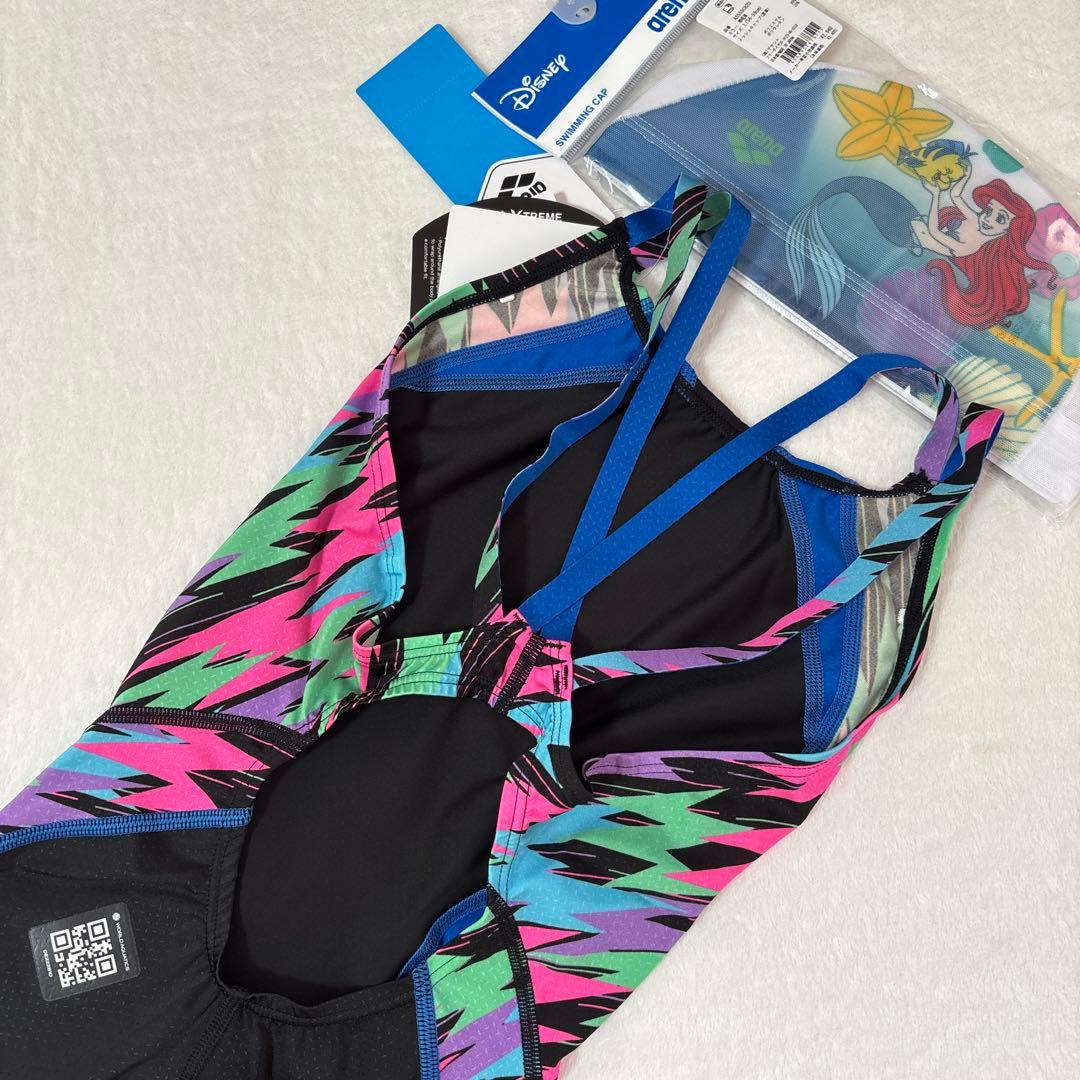 新品　レディース　アリーナ　競泳水着　L アクアエクストリーム　青