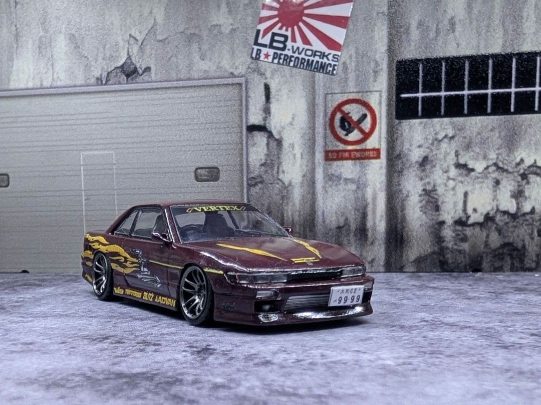 ターマックワークス 1/64 VERTEX 日産 シルビア S13 レティ仕様 - メルカリ