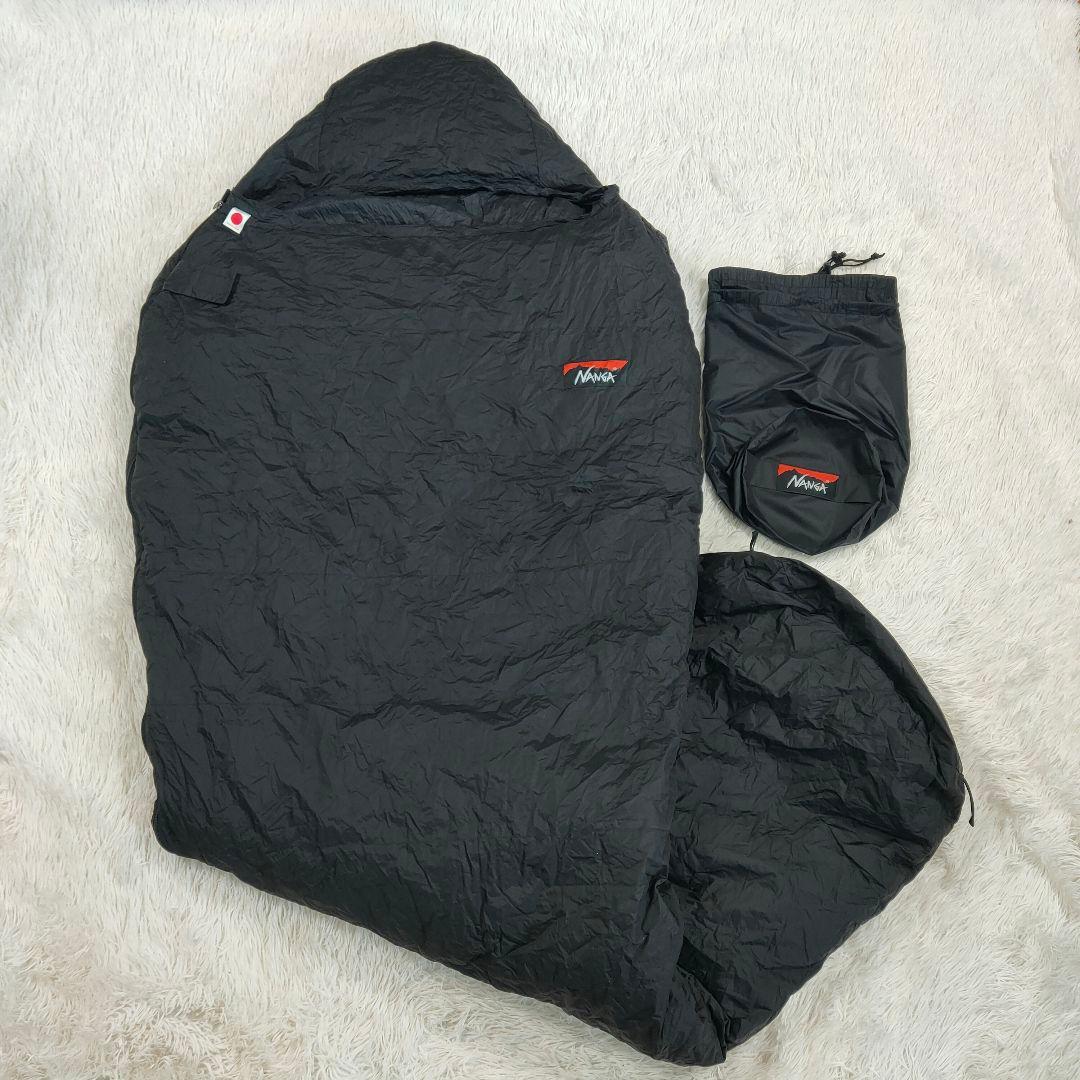 【美品】NANGA ナンガ オーロラライト 600DX オールブラックレギュラー