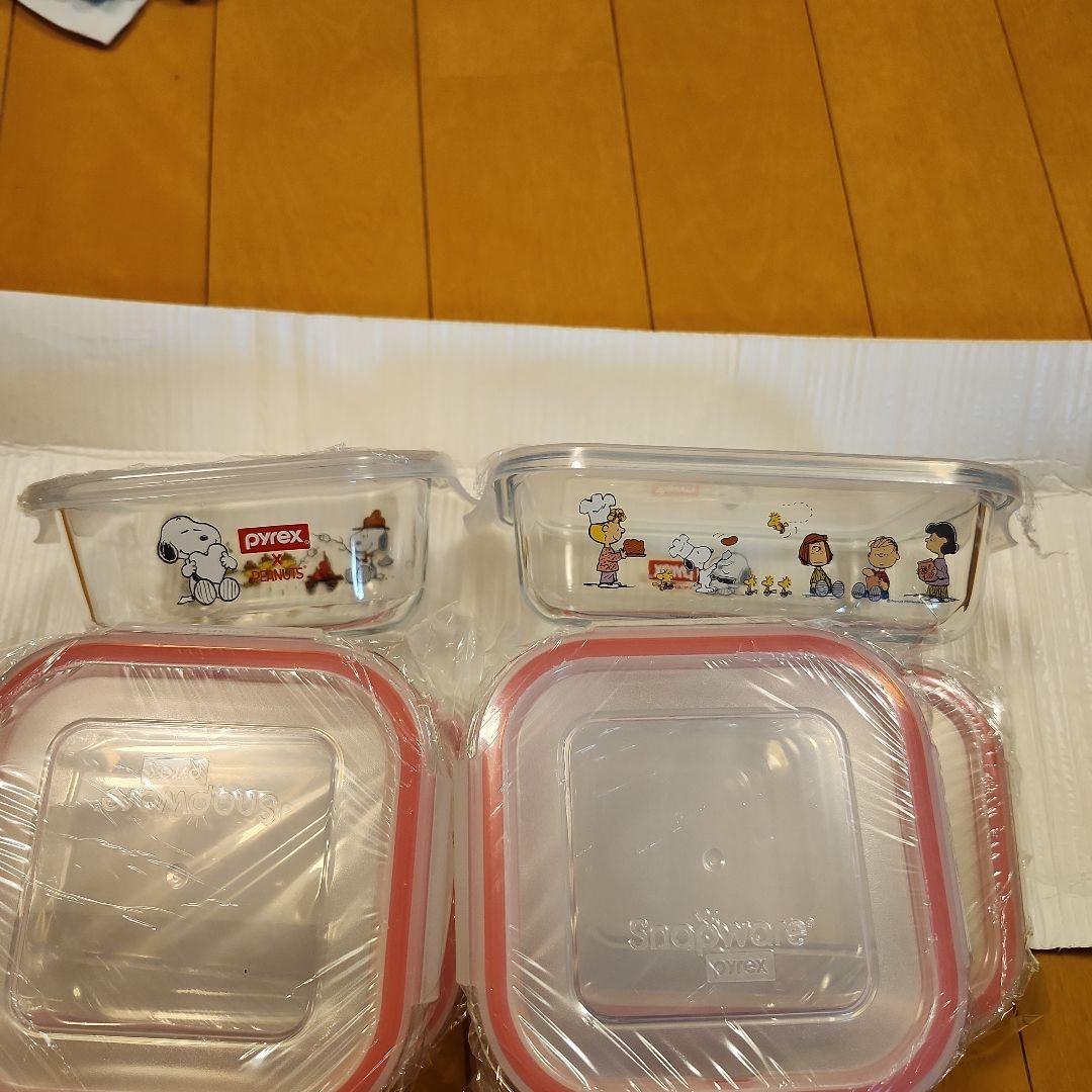 Pyrex スヌーピー ガラス保存容器 6個セット