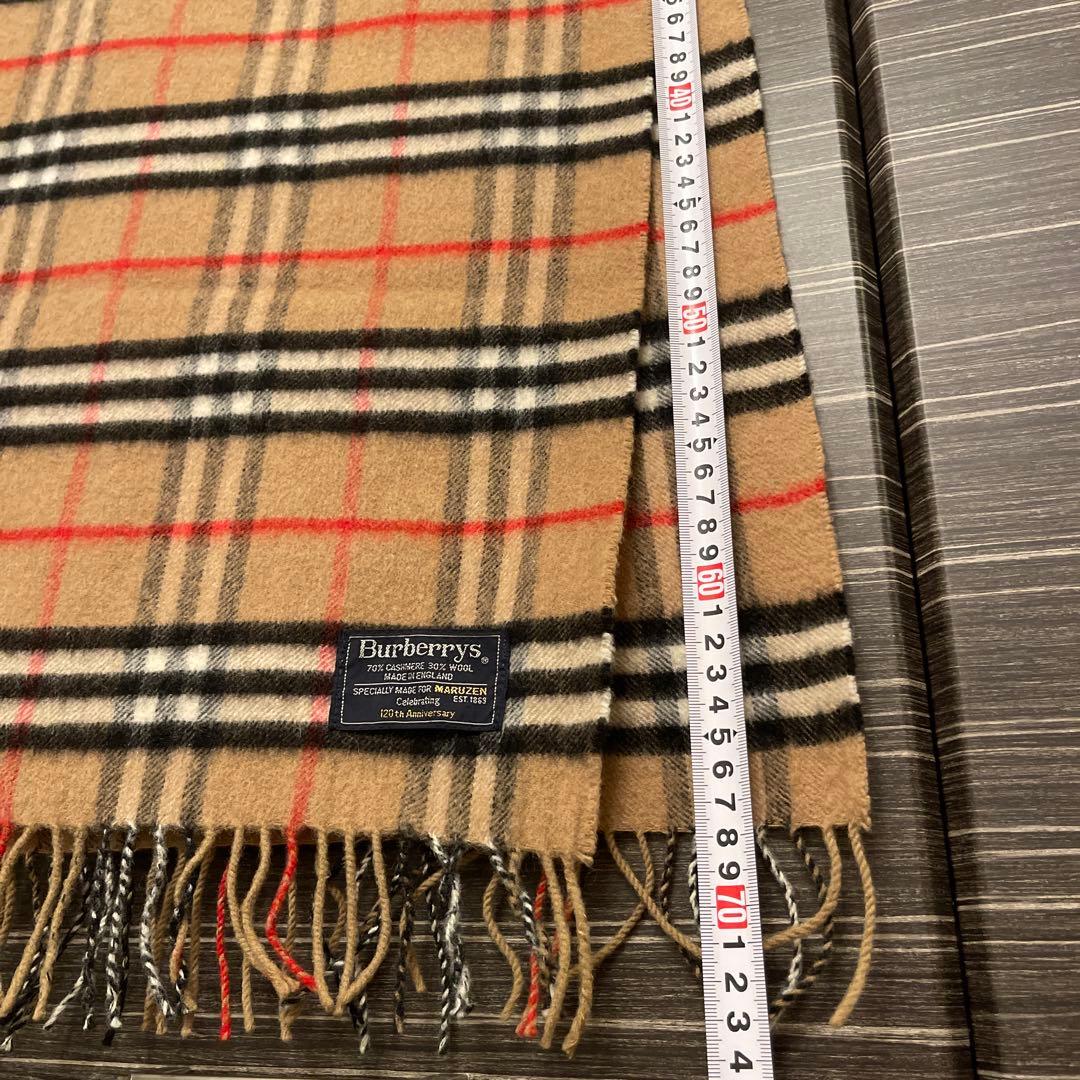 バーバリーズ　120th記念　ノバチェック　カシミヤ混マフラー