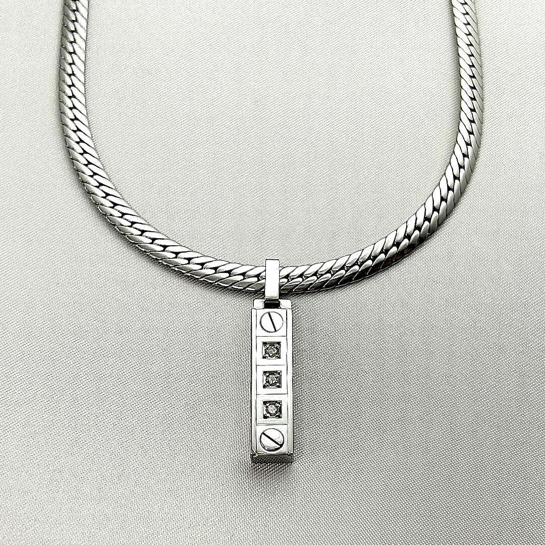 プレリュードPrelude ゲルマニウム プラチナINネックレス 天然ダイヤ付