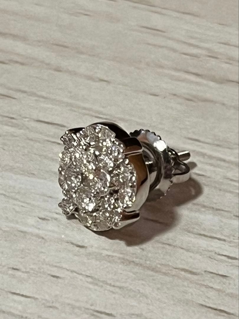 AVALANCHE ダイヤモンドピアス 10K WG 0.37ct