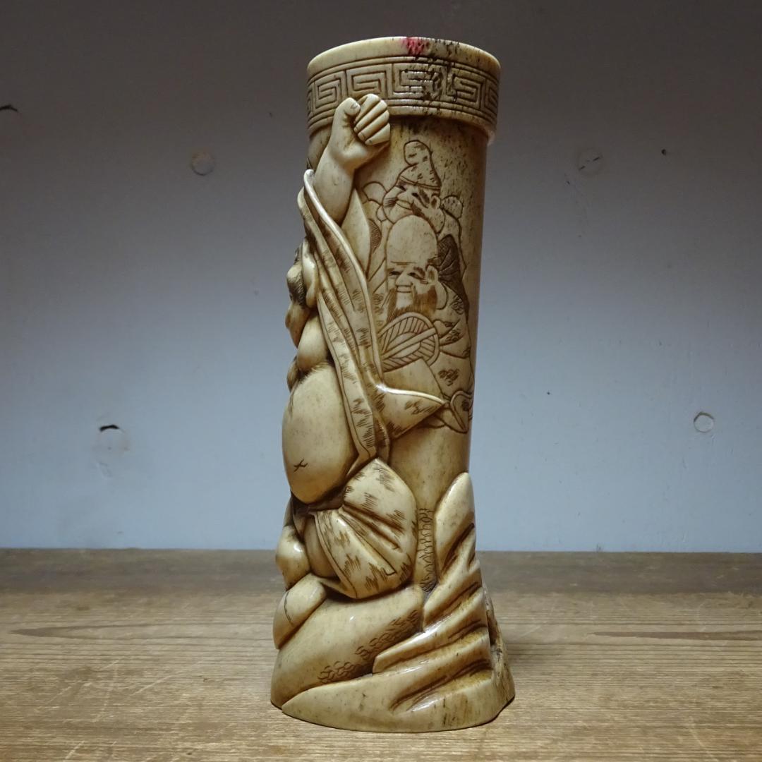 ま*ん様 七福神　細密彫刻　キズ、ヨゴレあり〼　根付　提げ物