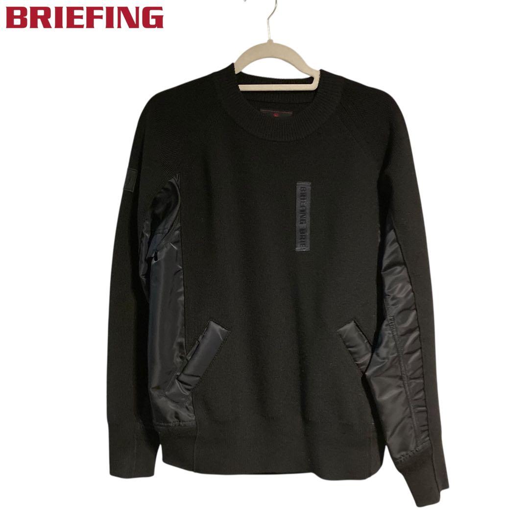 メンズウェア BRIEFING GOLF DOCKING CREWNECK KNIT M