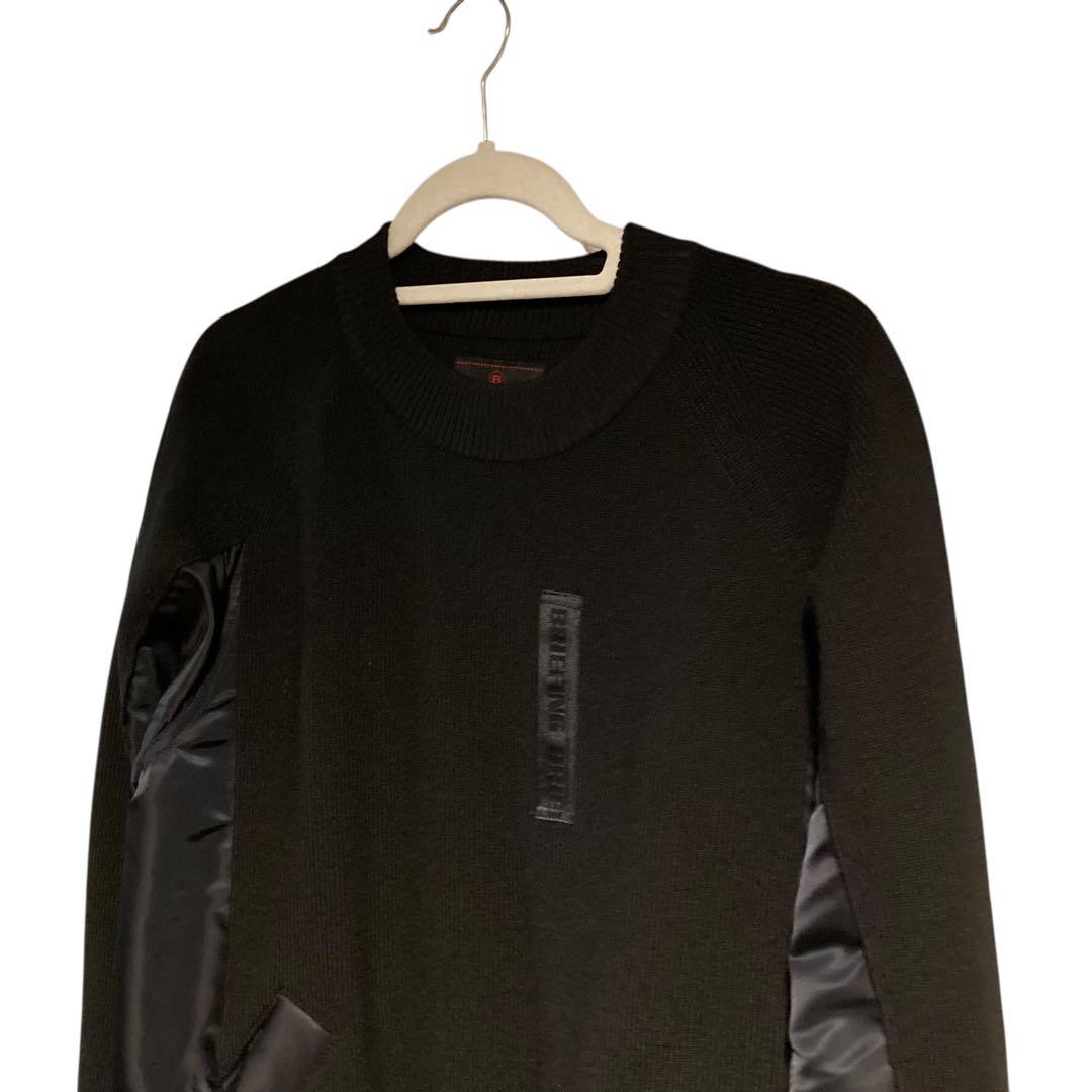 メンズウェア BRIEFING GOLF DOCKING CREWNECK KNIT M