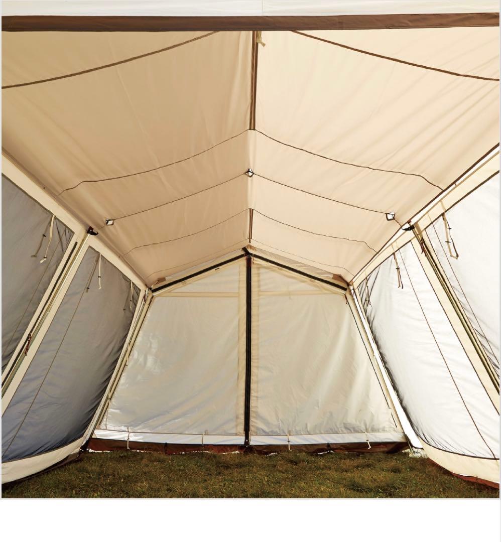 ロッジシェルターT/C ベージュ・ブラウン　ポールのみ　2/2