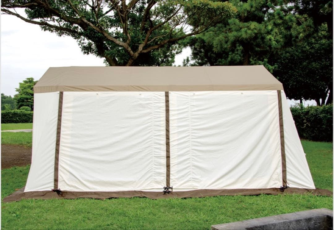 ロッジシェルターT/C ベージュ・ブラウン　ポールのみ　2/2