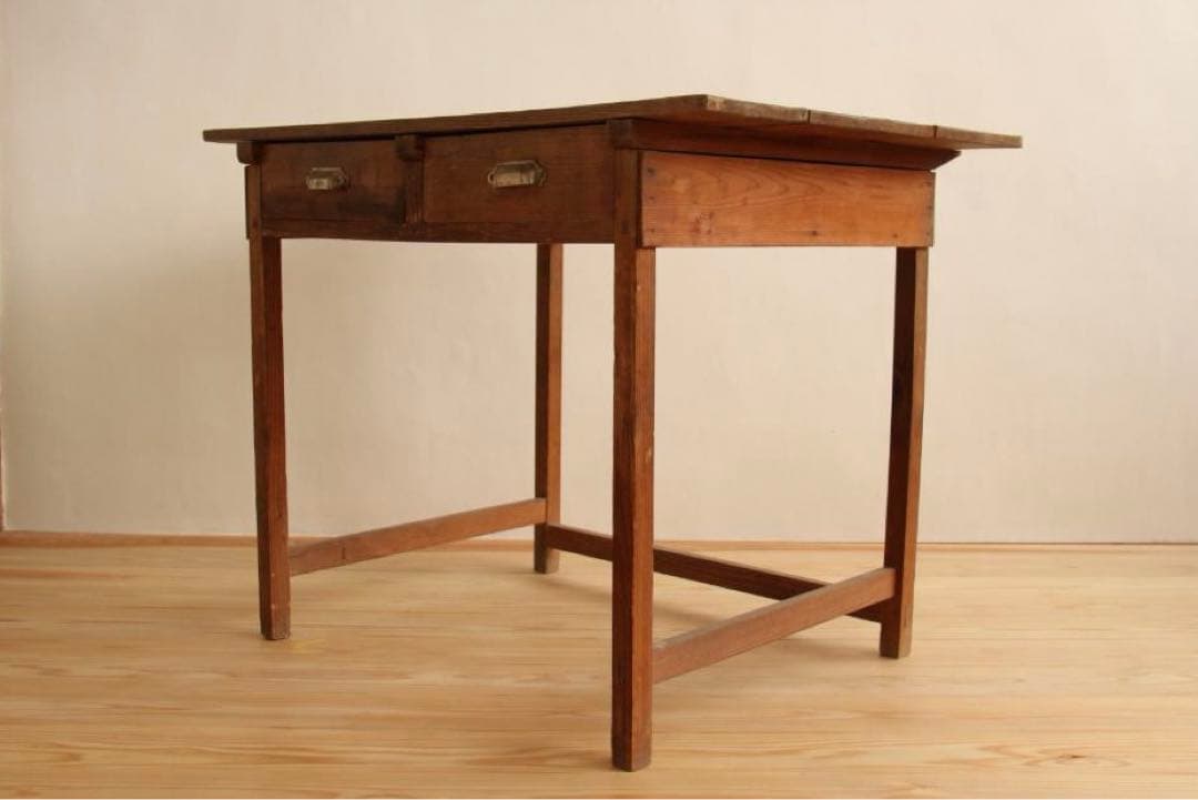 テーブル　作業台　アンティーク　古家具　店舗什器