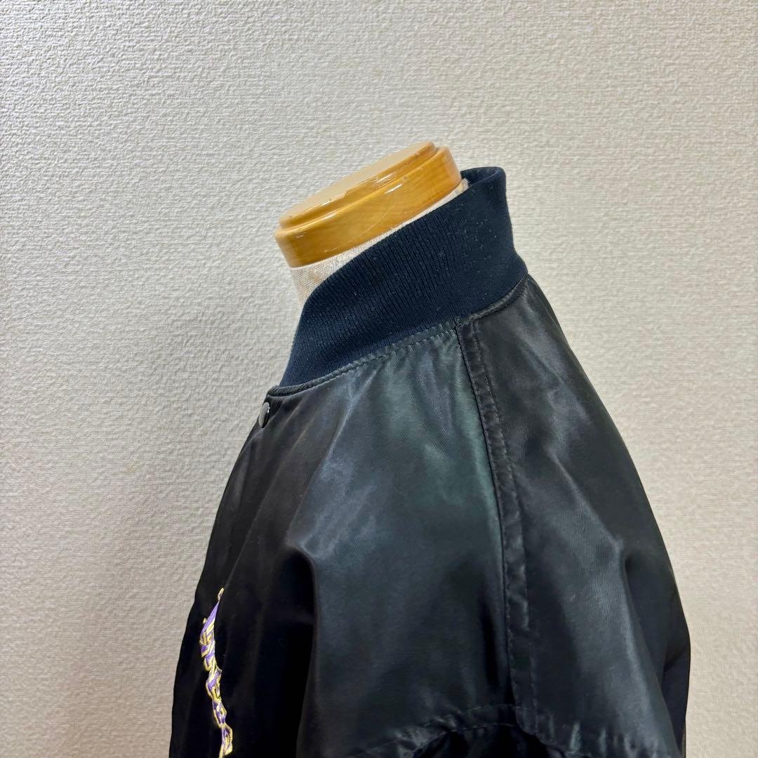 超希少 80s USA製 スターター ナイロンスタジャン ロサンゼルスレイカーズ