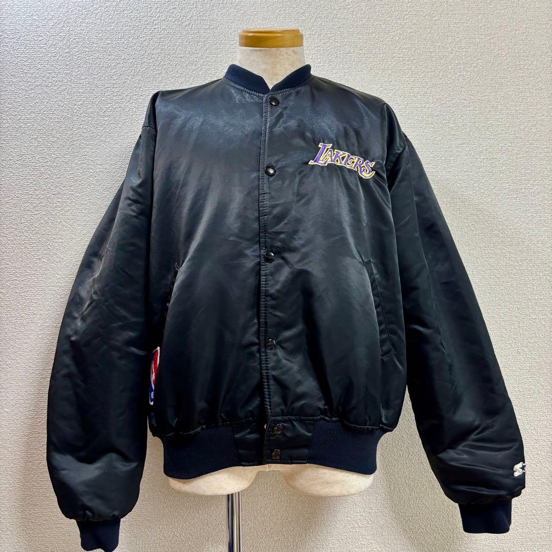 超希少 80s USA製 スターター ナイロンスタジャン ロサンゼルスレイカーズ