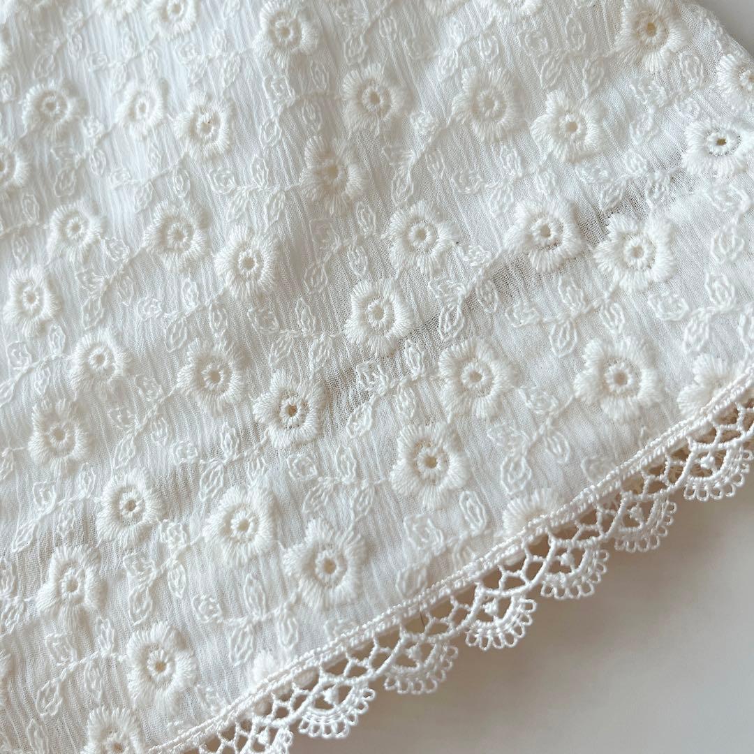 こどもビームス　フォーマル　ジャケット　ワンピース　総刺繍　花柄　リボン　130