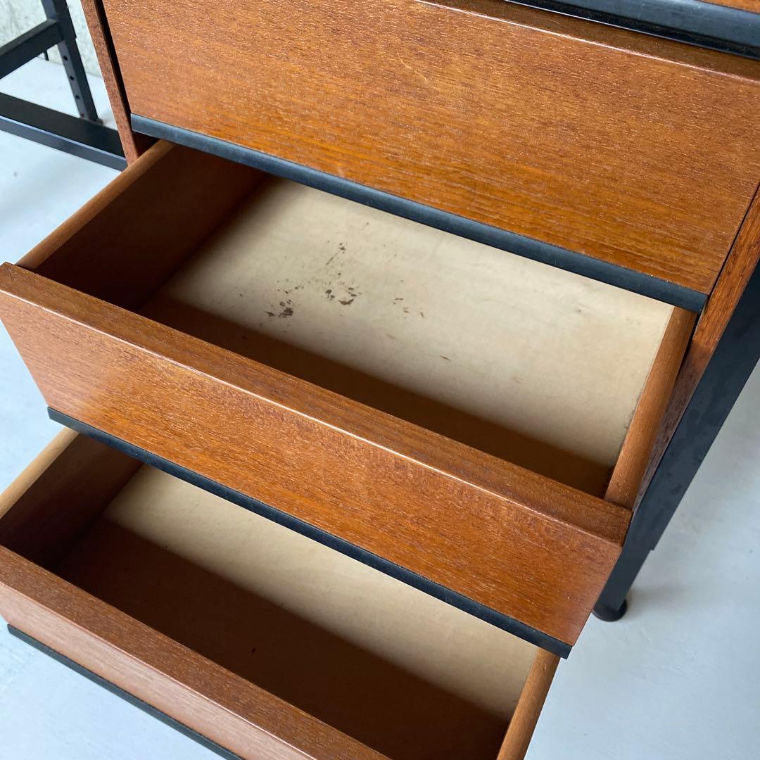 送料込み ジャパニーズモダン チーク 高さ調整式 デスク 机