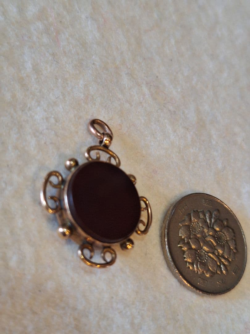 英国　バーミンガム　375　ブラッドストーン　カーネリアン