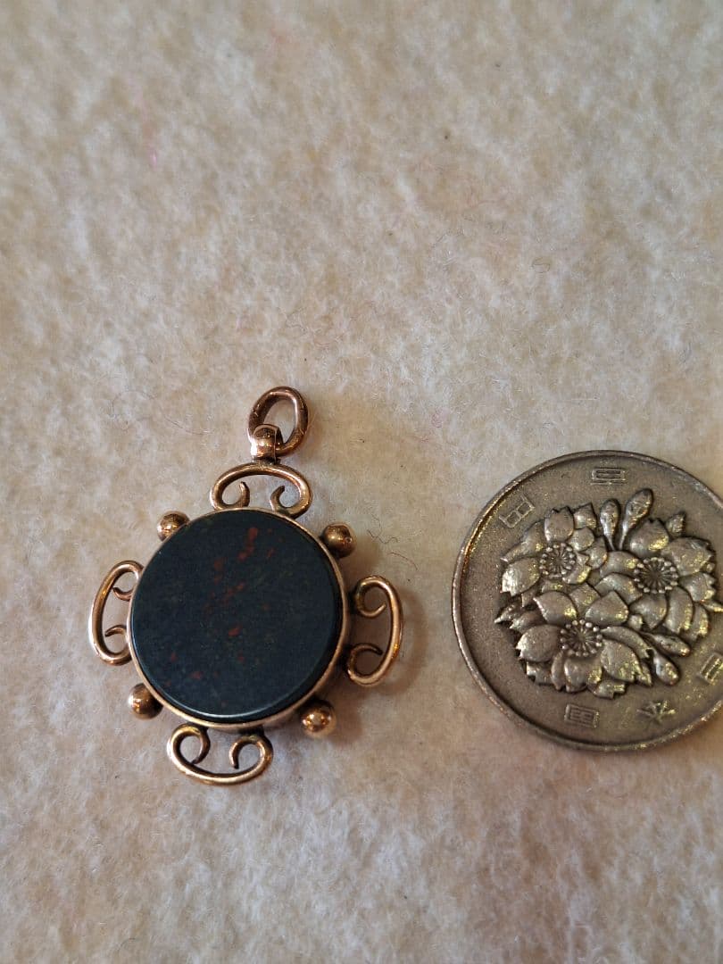 英国　バーミンガム　375　ブラッドストーン　カーネリアン