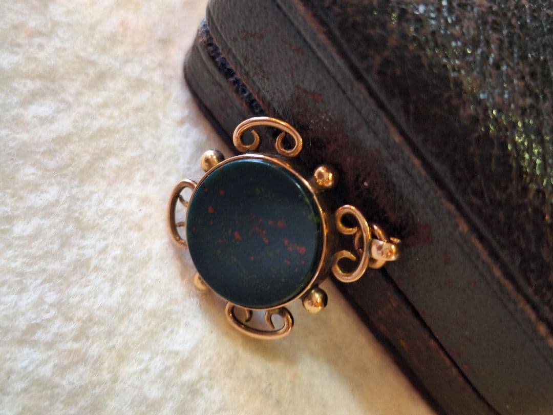 英国　バーミンガム　375　ブラッドストーン　カーネリアン