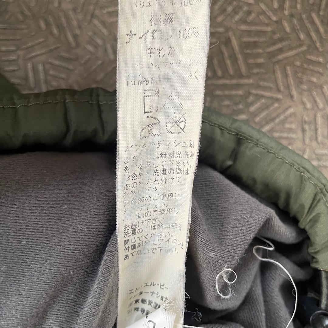 L.L.Bean down puffer jacket ヌプシ　短丈　カーキ