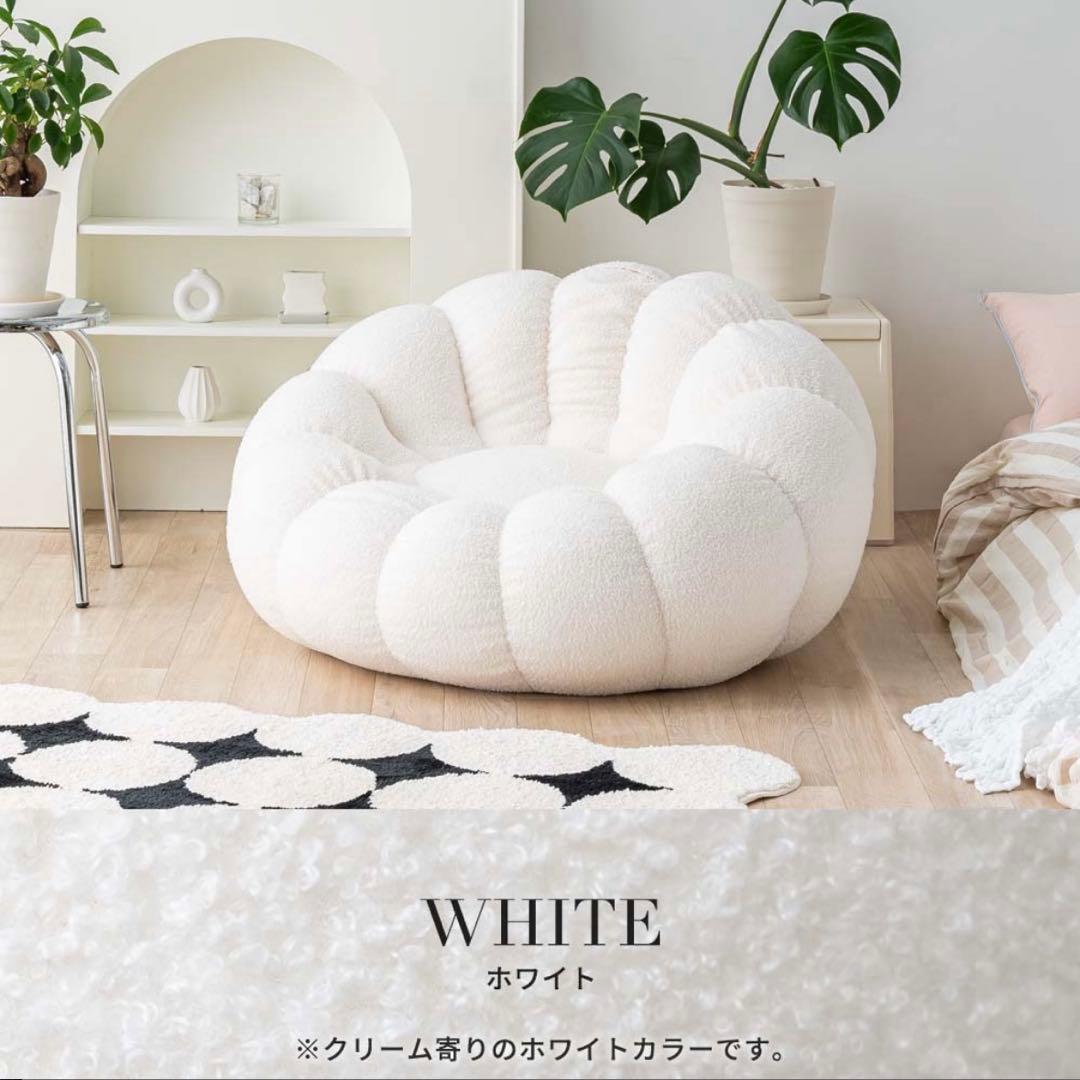 SMOO jack ビーズクッション大ホワイト 韓国インテリア