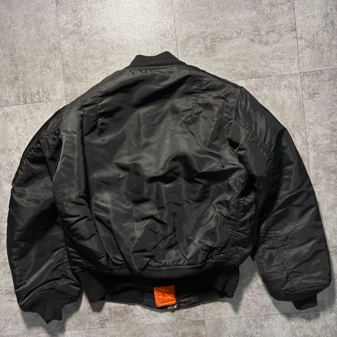 90s alpha USA製　ma-1 flight jacket Black