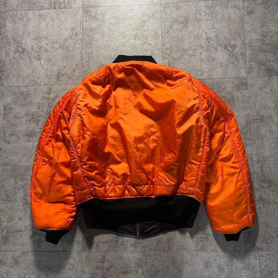 90s alpha USA製　ma-1 flight jacket Black