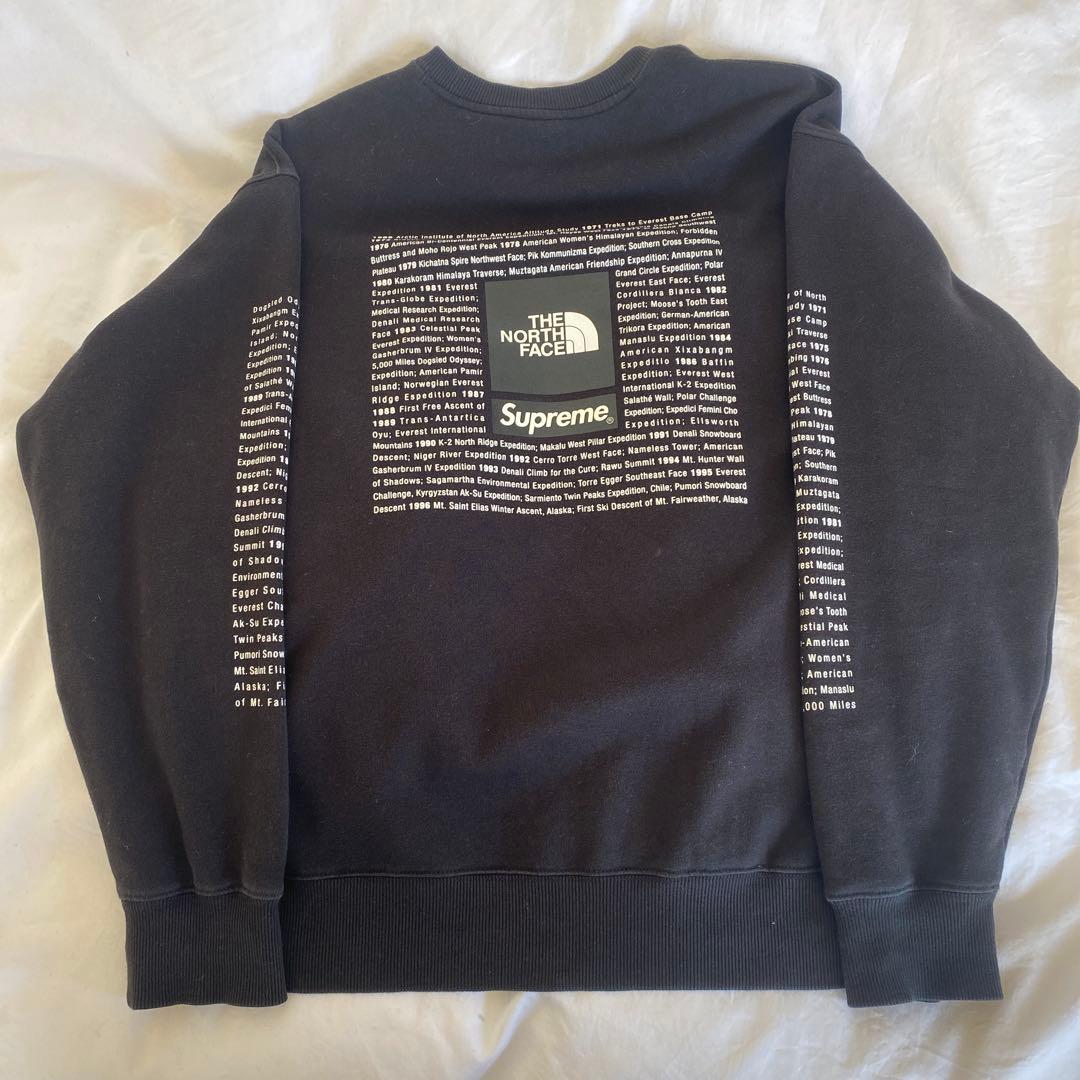 最終値下げ✨激レアTHE NORTH FACE Supremeコラボスウェット黒