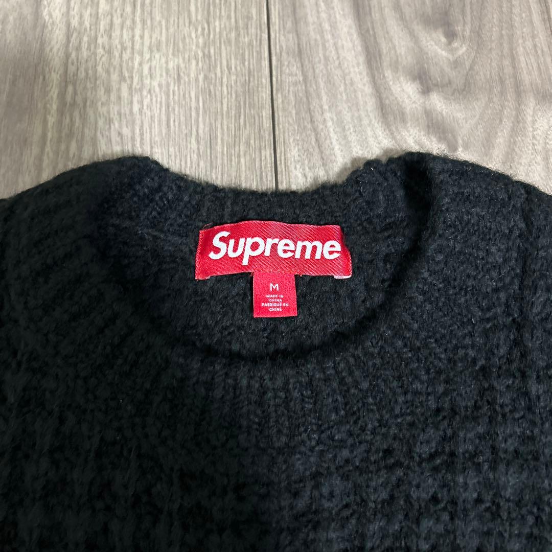 Small Box Waffle Sweater(ブラック)