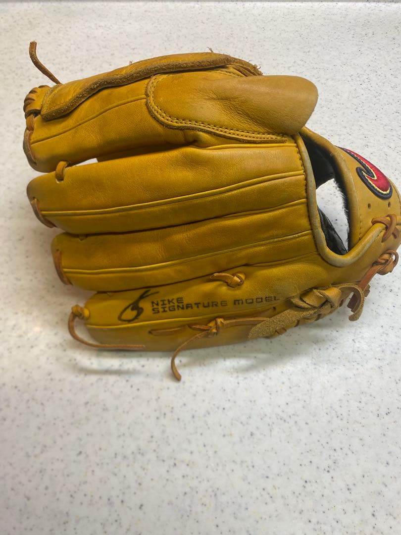 希少 廃盤モデル NIKE ナイキ 軟式グローブ グラブ 野球 松坂大輔モデル