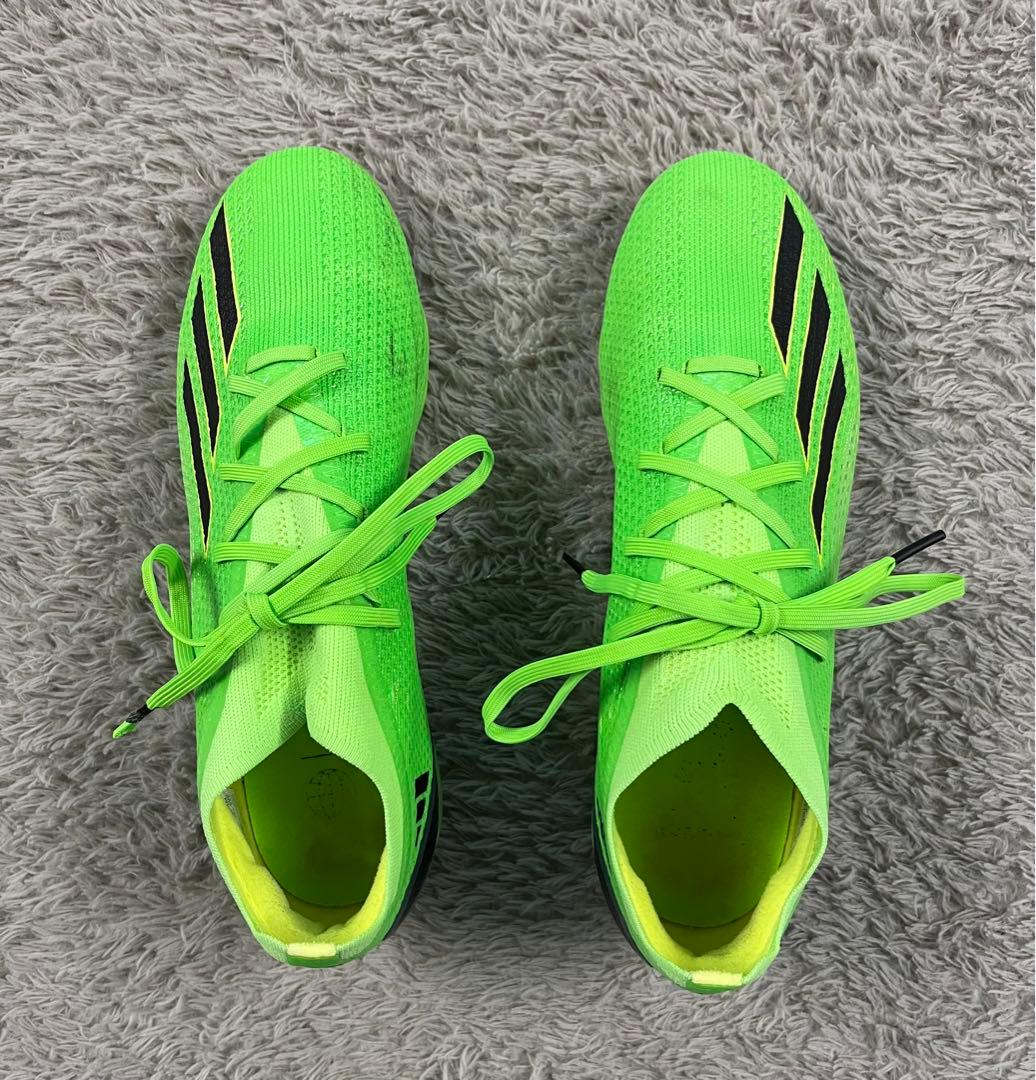 あかなめ様専用adidas 蛍光グリーン サッカースパイク - メルカリ