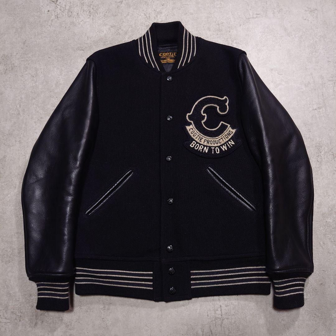 COOTIE 袖レザースタジャン Glory Bound S