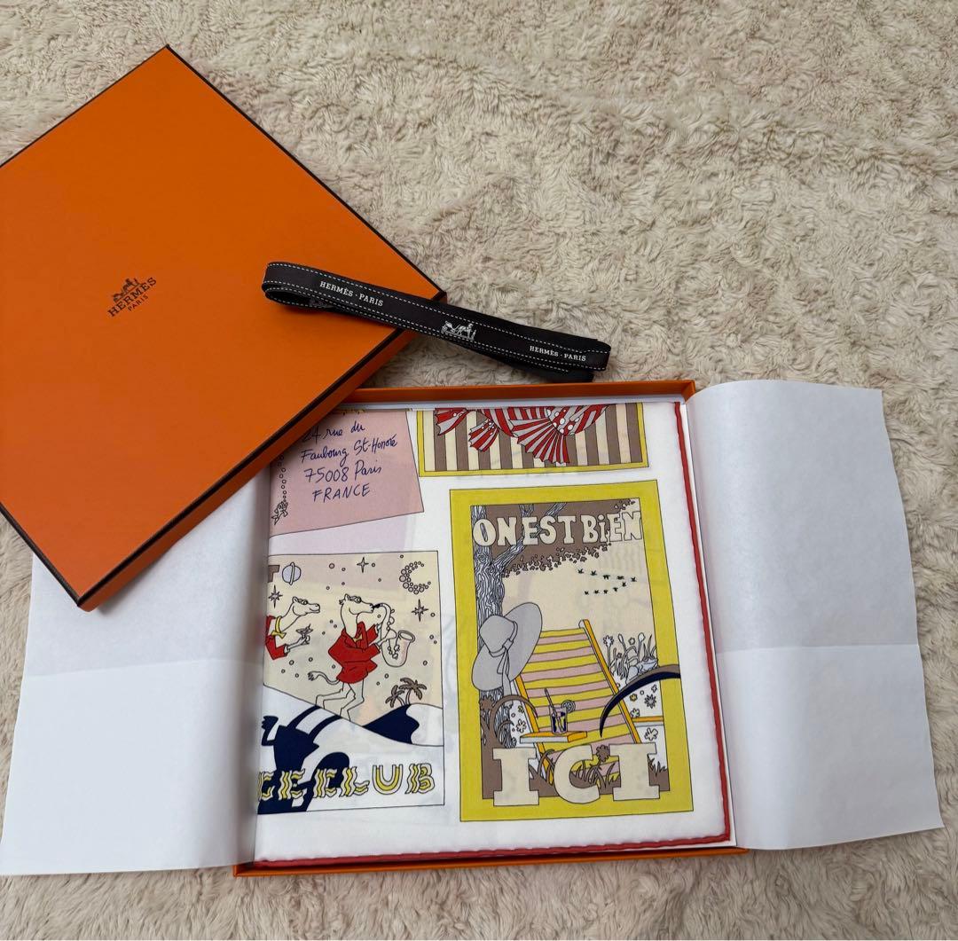 最終値下　エルメスHermesカレ 90 お気に入りの場所　新品未開封