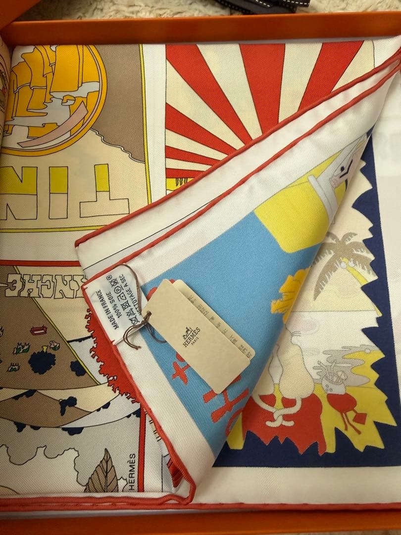 最終値下　エルメスHermesカレ 90 お気に入りの場所　新品未開封