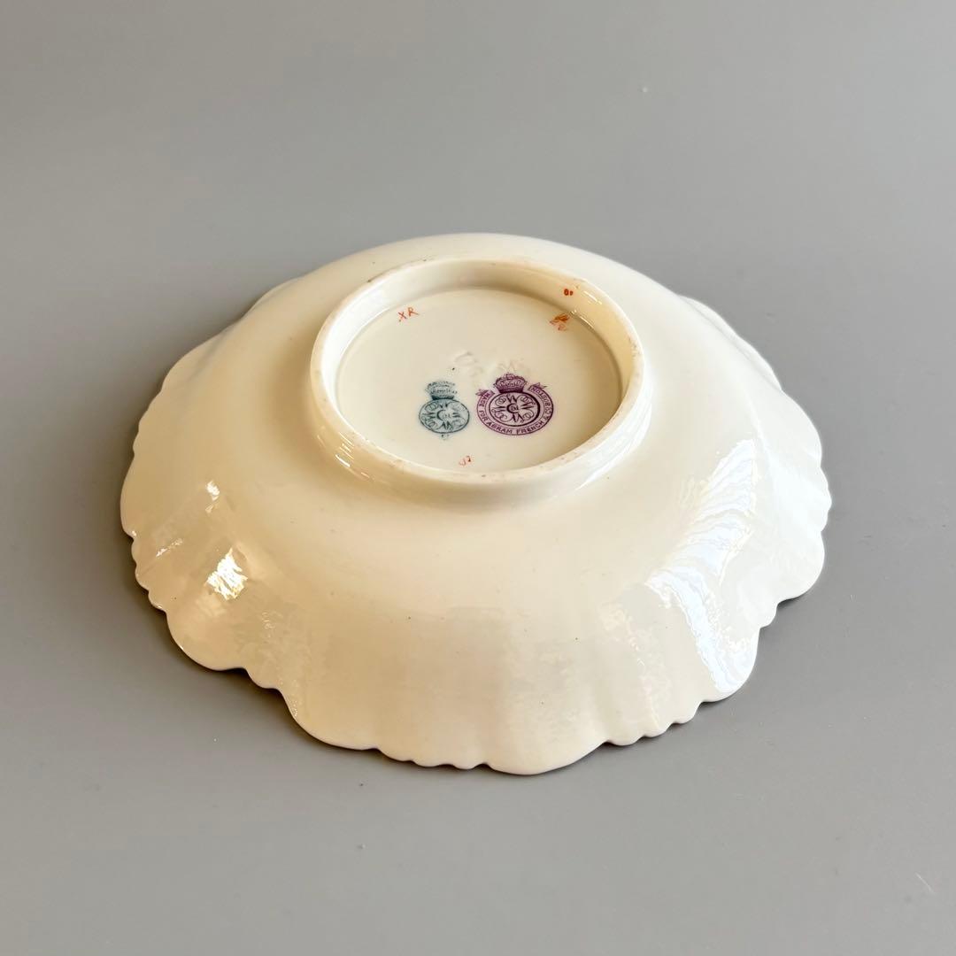 英国製アンティーク　1880年代　ロイヤルウースター　野薔薇と蝶⚫︎特注品・稀少品