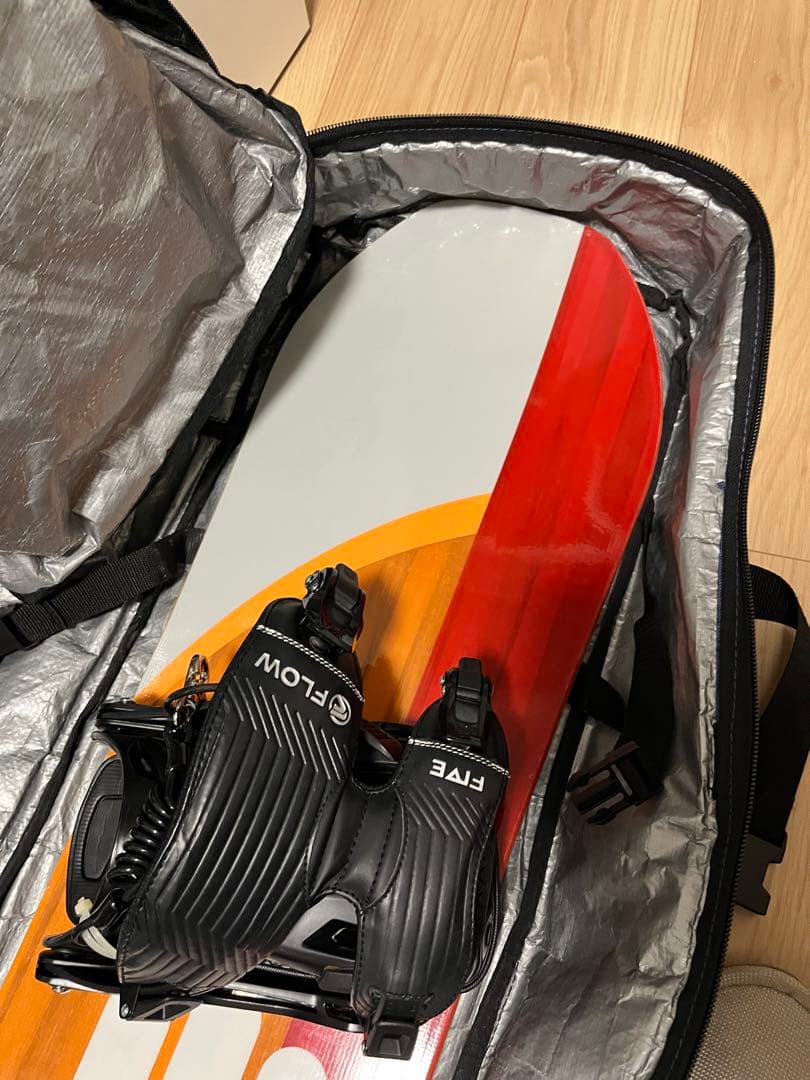 BATALEON スノーボード 赤/オレンジ/黒