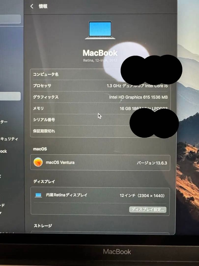 【希少16GB/512GB】MacBook 12インチ スペースグレイ 2017