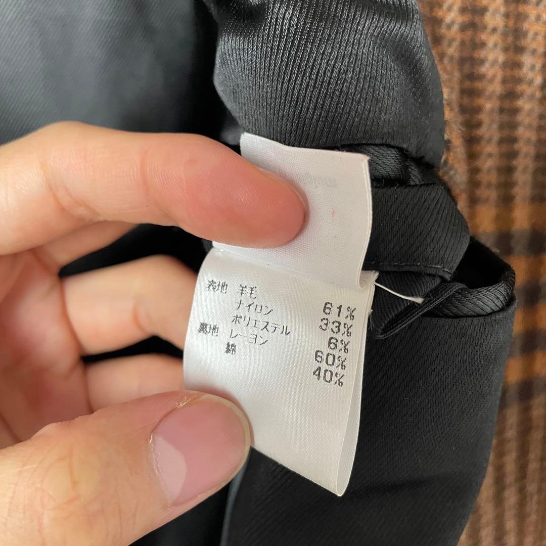 23aw Dries Van Noten ガンクラブチェック ダブルロングコート