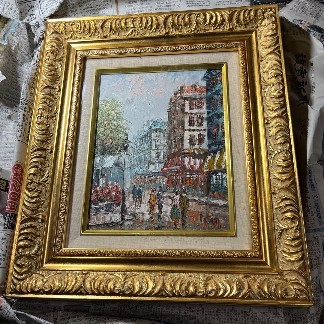 パリ 油絵 絵画 Caroline Burnett キャロライン バーネット - メルカリ