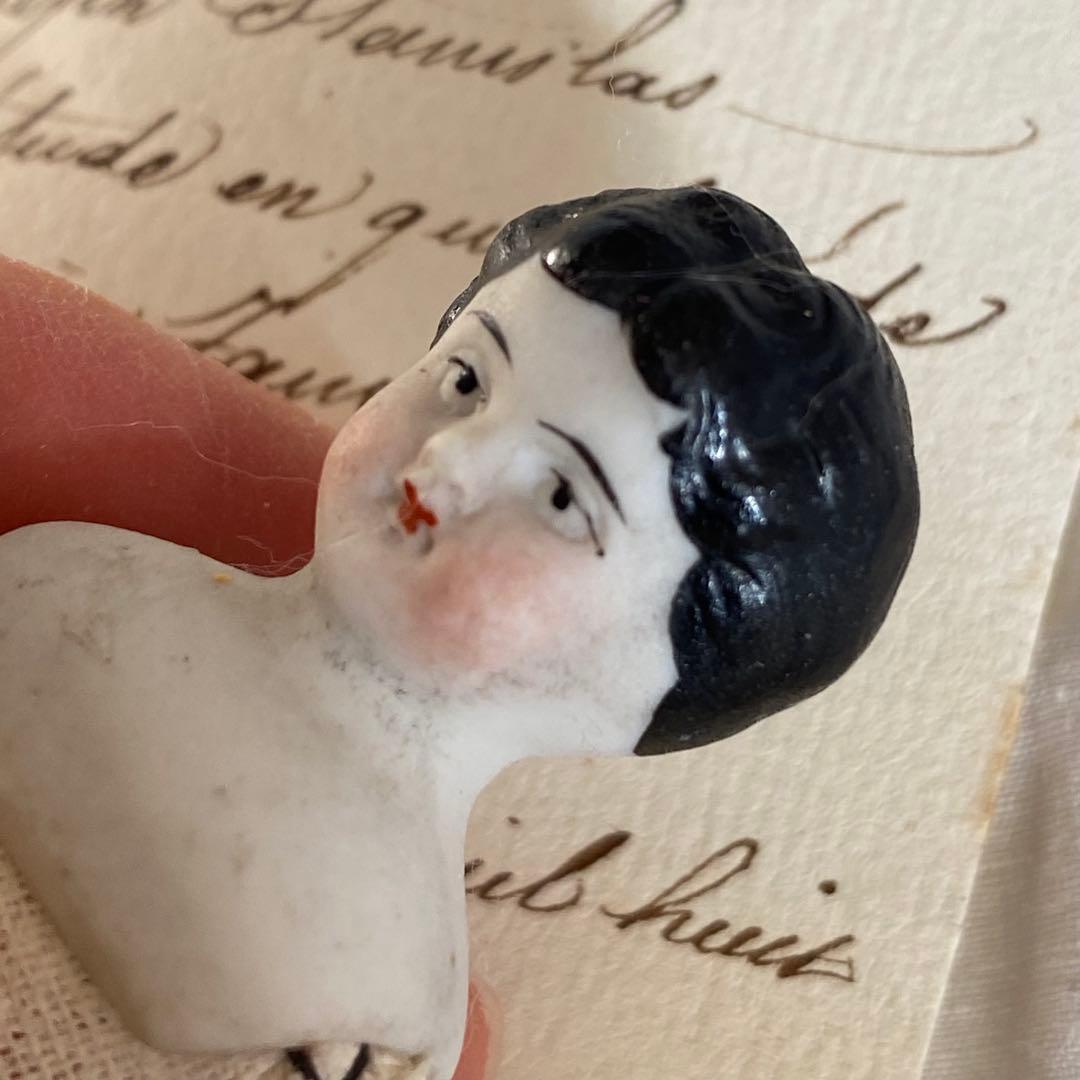 ドイツアンティーク チャイナヘッドドール 11cm