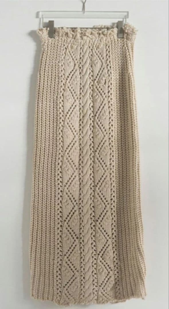 anuke cable knit skirt 38 - メルカリ