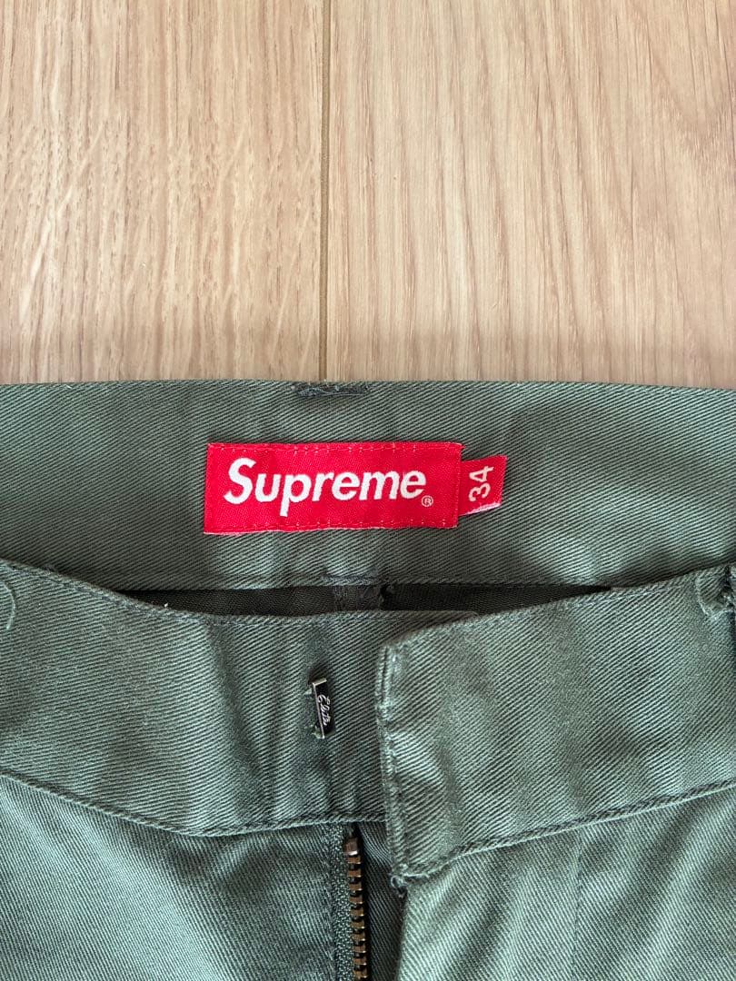 Supreme ワークパンツ 34サイズ オリーブ