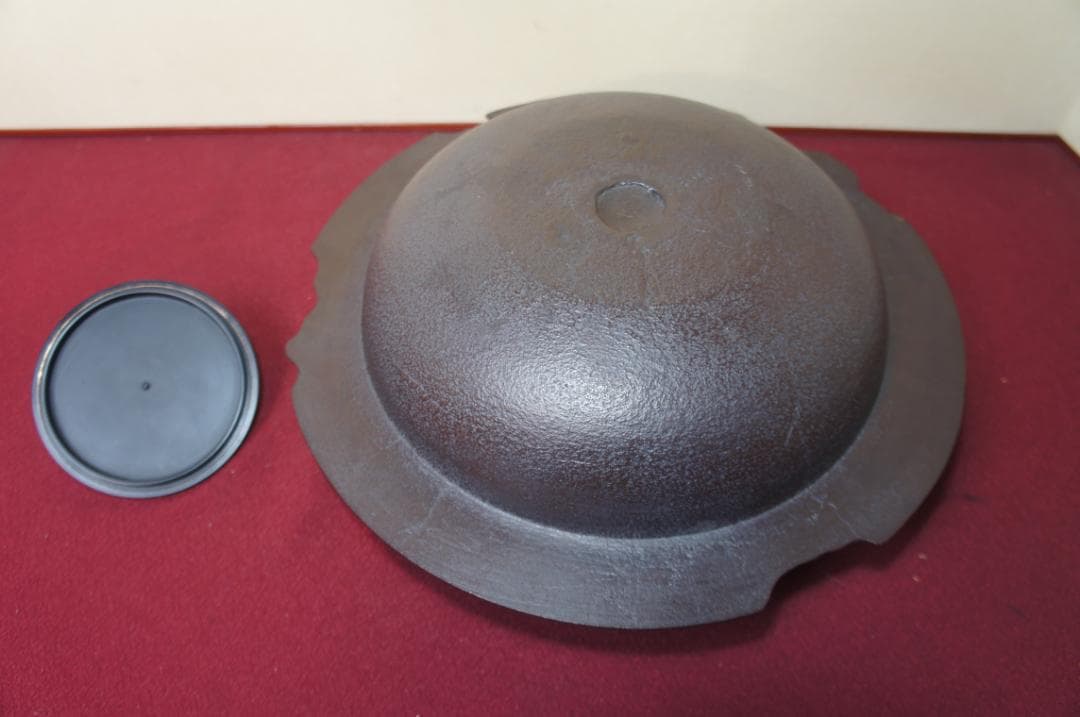 ぶるーはにー様☆美品 在銘 大型平蜘蛛釜 透木釜 送料込み