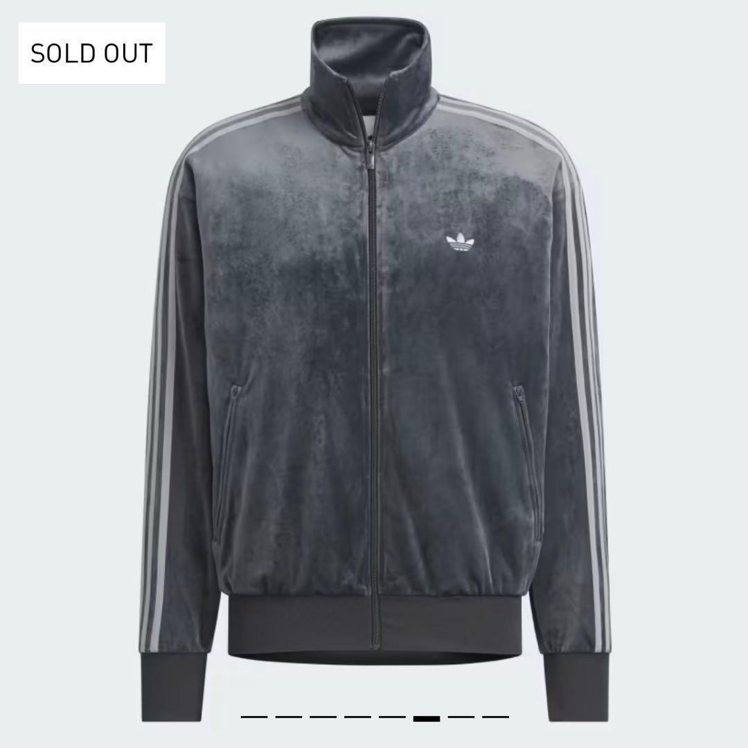日本完売 アディダス トラックトップ ベロア ダークグレー 2XL