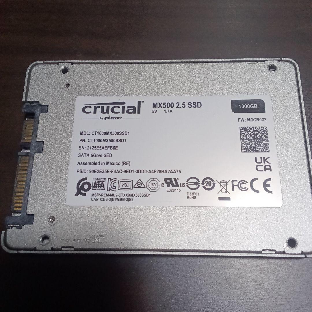 タ*コ様 crucial MX500 2.5インチ SSD 1000GB 正常1