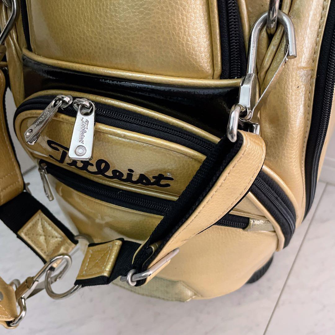 希少　正規品　良品　タイトリスト　メダリオン　3点式　キャディバッグ　ツアー