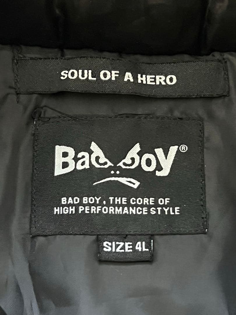 ジャケット・アウター y2k BADBOY fur down jacket 4L black