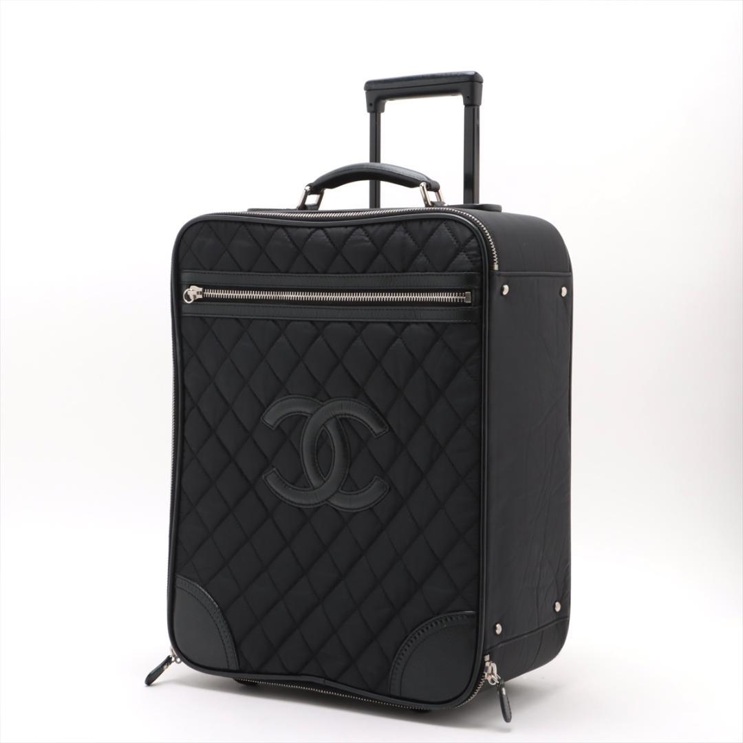 CHANEL 1292 キャリーバッグ マトラッセ ココマーク ブラック